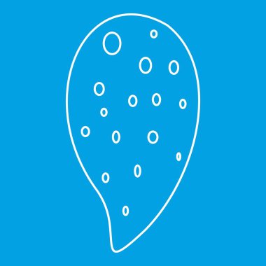 Badem fındık simgesi, anahat stili