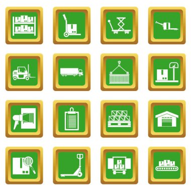 Yeşil Lojistik Icons set