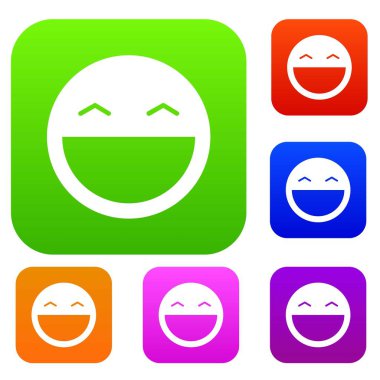 Gülen emotset koleksiyonu