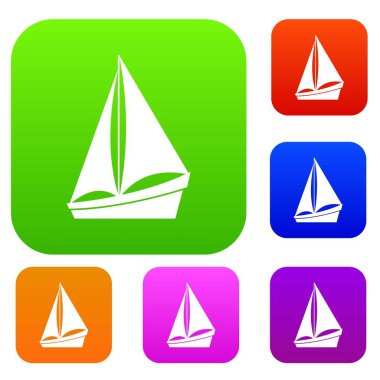 Küçük yat koleksiyonu ayarla