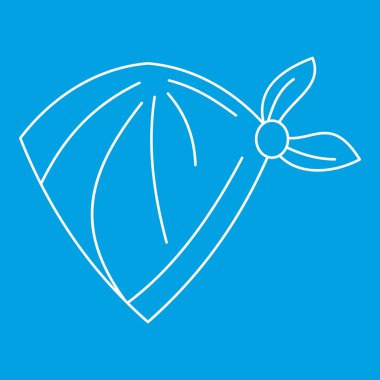 Kovboy boyun atkısı simgesi, anahat stili