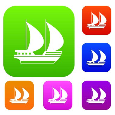 Büyük yat koleksiyonu ayarla