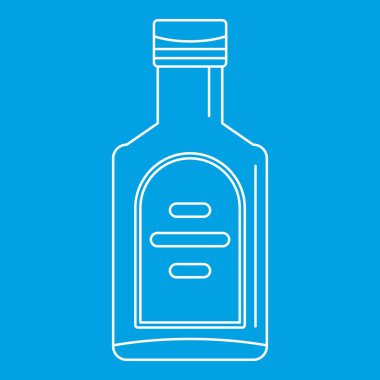 Şişe viski simgesi, anahat stili