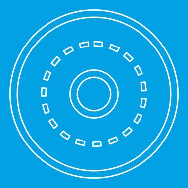 Daire yol simgesi, anahat stili