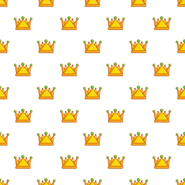 Royal crown desen sorunsuz — Stok Vektör