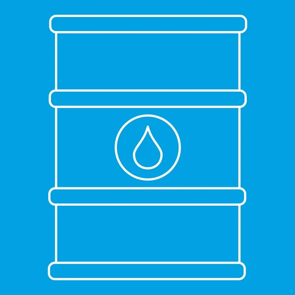 每桶石油与大纲样式标签图标 — 图库矢量图片
