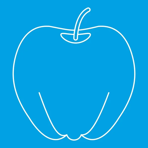 Ώριμο μήλο εικονίδιο, στυλ διάρθρωσης — Διανυσματικό Αρχείο