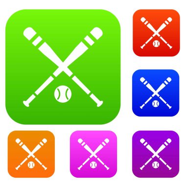 Beyzbol sopası ve topu koleksiyonu ayarla