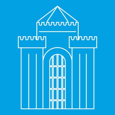 Kale Kapısı simgesi, anahat stili ile