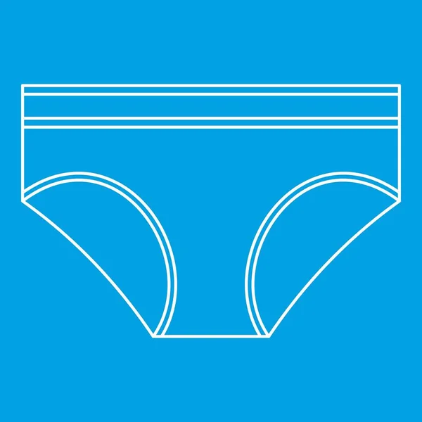 Ženské Bokové kalhotky ikona, styl osnovy — Stockový vektor