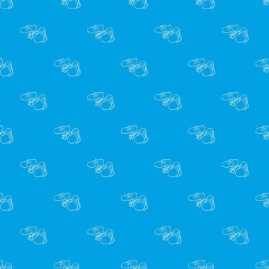 Bağlı Ayakkabı şaka desen vektör kesintisiz mavi