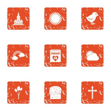 Kavurucu simgeler kümesi, grunge tarzı