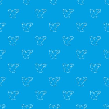 Palyaço surat desen vektör kesintisiz mavi