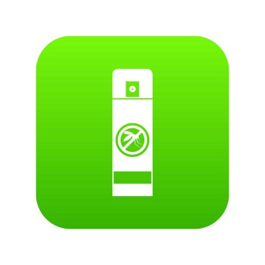 Sivrisinek sprey simgesi dijital yeşil