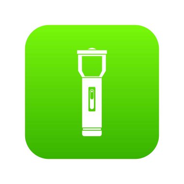 Turist sırt çantası simgesini dijital yeşil