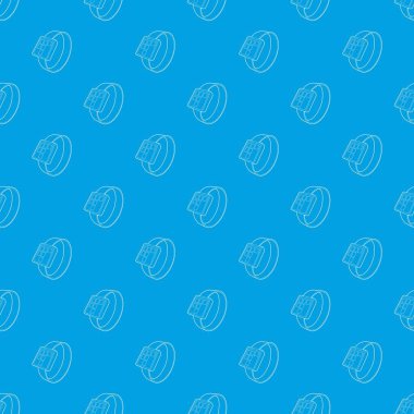 Akıllı izle desen vektör kesintisiz mavi