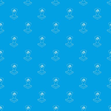 Holograma desen vektör kesintisiz mavi