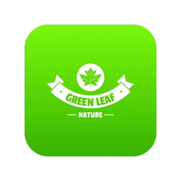 Eco nature icon grüner Vektor — Stockvektor