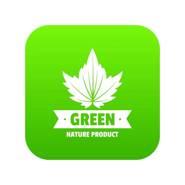 Eco earth icon green vector — Stock Vector
