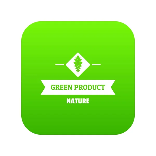 Vegan produktů ikonu zelené vektor — Stockový vektor