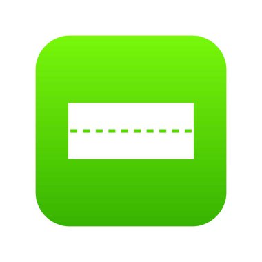 Düz yol simgesi dijital yeşil