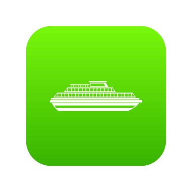 Cruise Gemi simgesi dijital yeşil