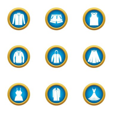 Demekki Icons set, düz stil