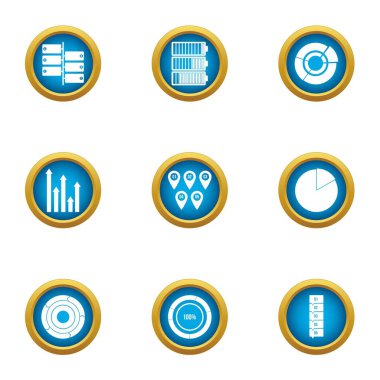 Leke Icons set. Düz beyaz arka plan üzerinde izole web için 9 leke vektör simge kümesi