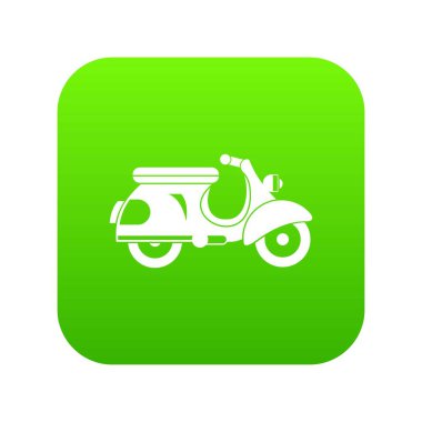 Scooter simgesi dijital yeşil