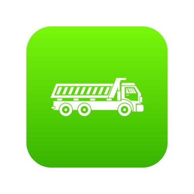 Kamyon simgesi dijital yeşil