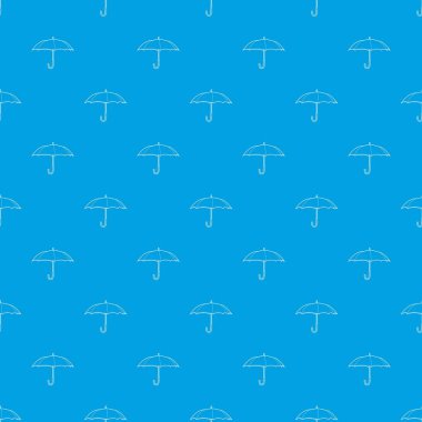 Koruma şemsiyesi desen vektör kesintisiz mavi