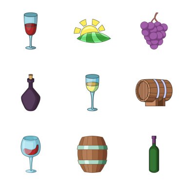 Samimi Icons set, karikatür tarzı