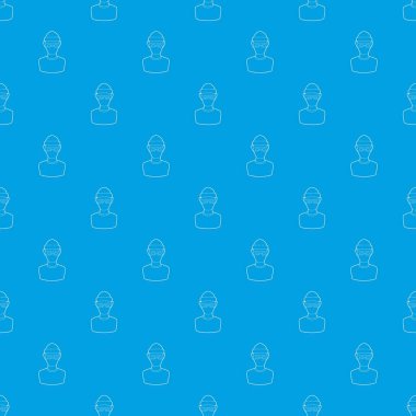 Hırsızlık desen vektör kesintisiz mavi