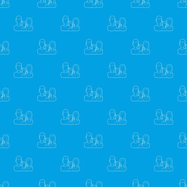 Hayat sigortası desen vektör kesintisiz mavi