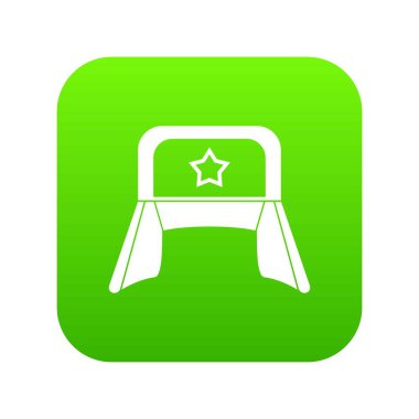 Güzelliğini simgesi dijital yeşil şapkalı