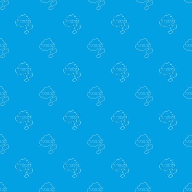 Sence yazıt desen vektör kesintisiz mavi bulut