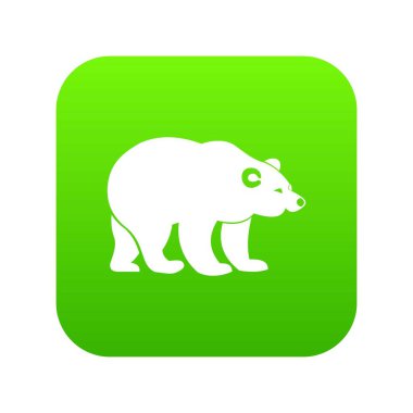 Simge dijital yeşil ayı