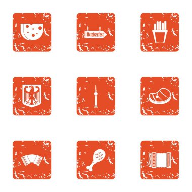 Alman gıda simgeler kümesi, grunge tarzı