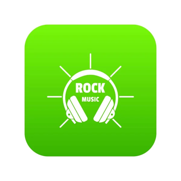 Зеленый вектор современной рок-музыки — стоковый вектор