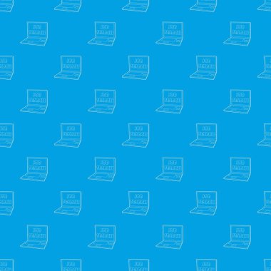 Arama iş desen vektör kesintisiz mavi