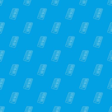 Tablet ekran desen vektör kesintisiz mavi devam eder