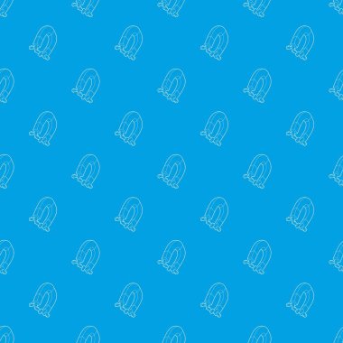 Mıknatıs çizer kendisi için farklı insanlar desen vektör kesintisiz mavi