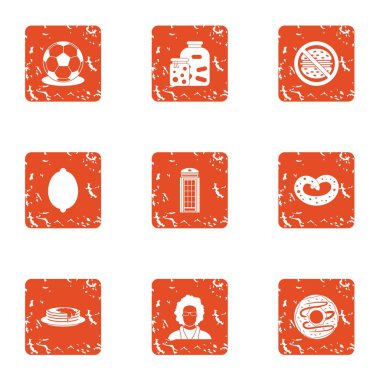 Konserve simgeler kümesi, grunge tarzı