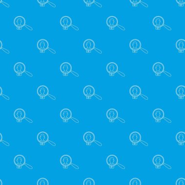 İşadamı Büyüteç desen vektör kesintisiz mavi altında