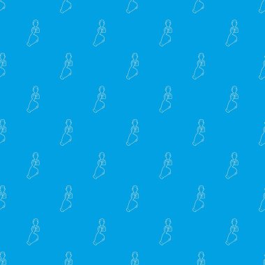 El imleci kişi desen vektör kesintisiz mavi için işaret