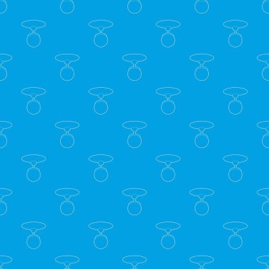 Yuvarlak avize desen vektör kesintisiz mavi