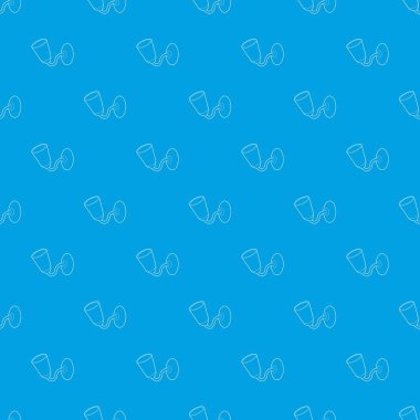 Duvar lamba desen vektör kesintisiz mavi