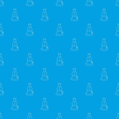 Gaz lambası desen vektör kesintisiz mavi