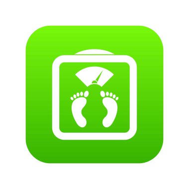 Zemin ölçekleri simgesi dijital yeşil