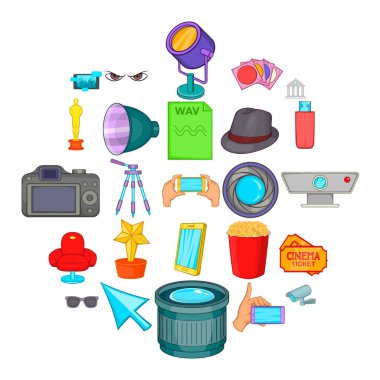 Watch Icons set, karikatür tarzı